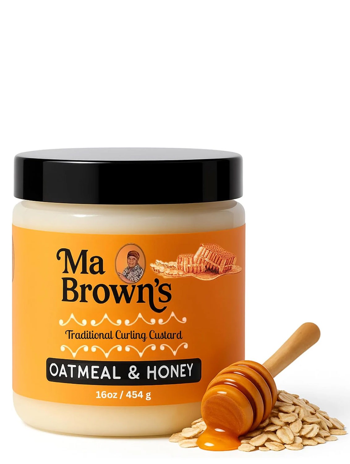Traditional Curling Custard With Oatmeal And Honey